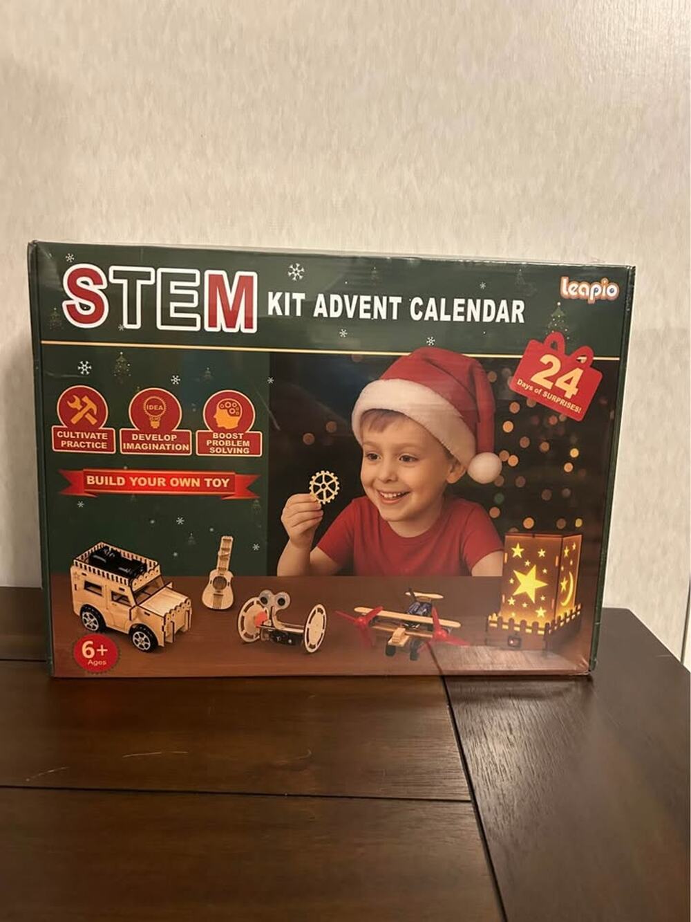 Leapio STEM Kit Advent Calendar 24 Days Building Wooden Toy RGSK001 Science Kids